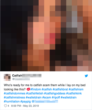 Illustration for article titled Catfish Fetishists: The Men Who Get Off on Getting Scammed Online